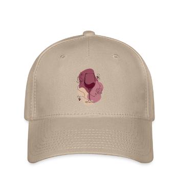 Weinfreundin velvet Aura - Flexfit Cap - Khaki - Vorne