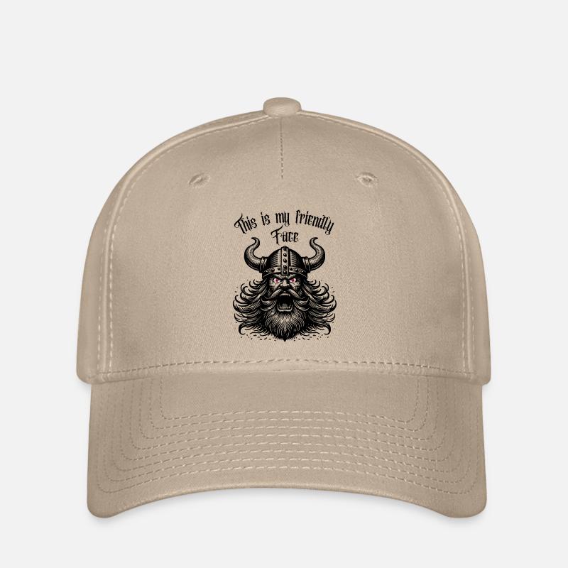 This is my friendly Face - Flexfit Cap - khaki