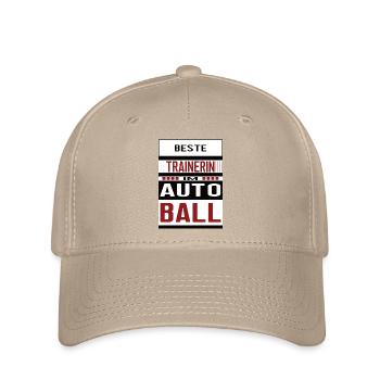 Autoball Trainerin Beste Autoballtrainerin Team - Flexfit Cap - Khaki - Vorne