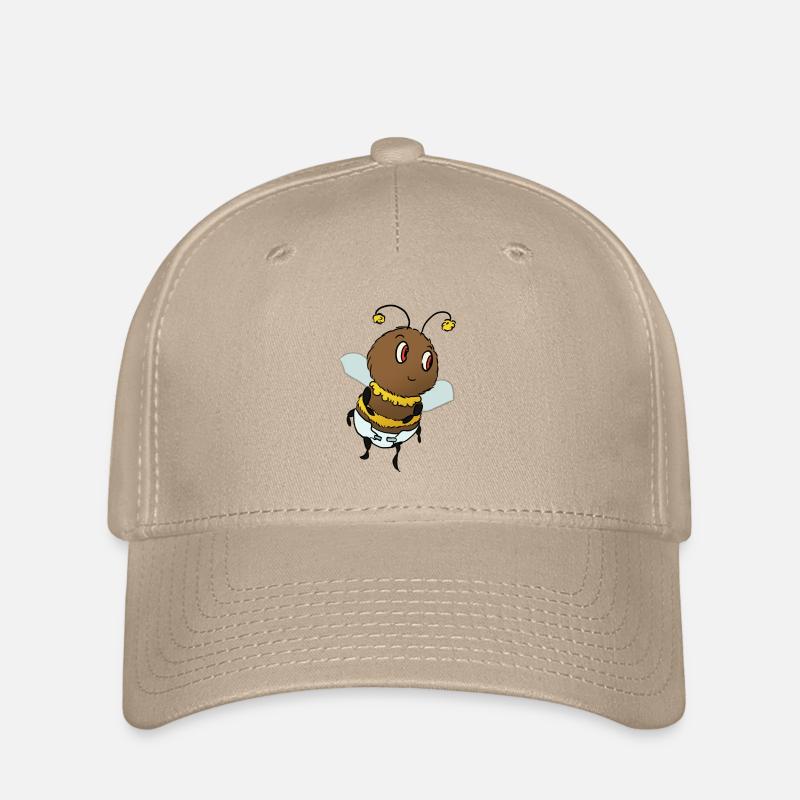 Baby-Hummel mit Windel - Flexfit Cap - Khaki