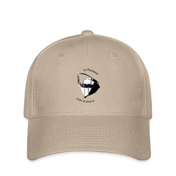 La Plaisance c'est le pied !!! - Casquette Flexfit - kaki - Devant