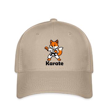 Karate Fox - Flexfit Cap - khaki - Front