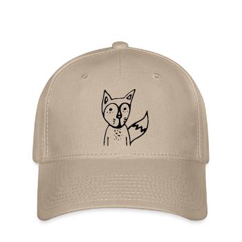 FUCHS black - Flexfit Cap - Khaki - Vorne