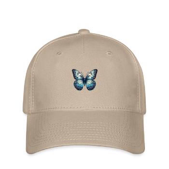 Blue Butterfly - Butterfly - Flexfit Cap - khaki - Front