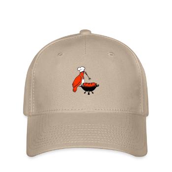 Oiseau griller des saucisses griller délicieusement manger des saucisses - Casquette Flexfit - kaki - Devant