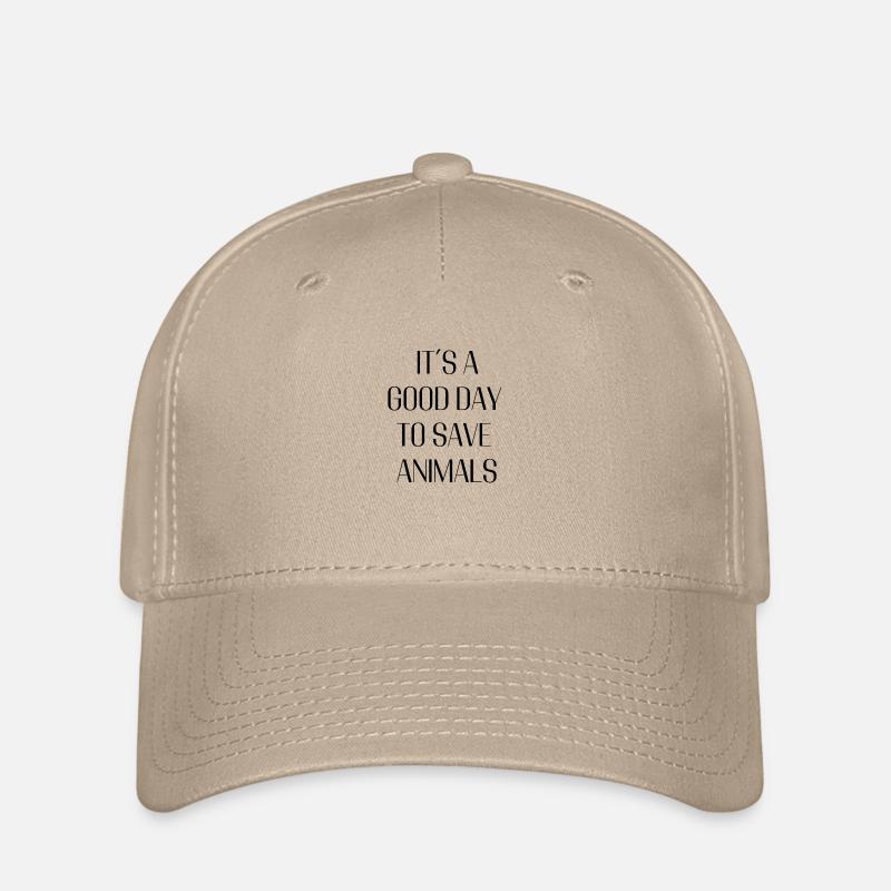 It’s a Good Day to Save Animals – Statement Design - Flexfit Cap - Khaki