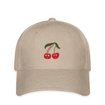 Cerises heureuses - Casquette Flexfit - kaki - Devant