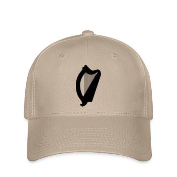 keltisches harfensymbol irisch irland - Flexfit Cap - Khaki - Vorne