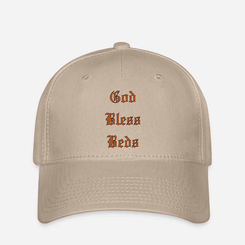 GodBlessBeds - Flexfit Cap - khaki