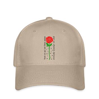 Alles, was schön ist, geht einen dornigen Weg - Flexfit Cap - Khaki - Vorne
