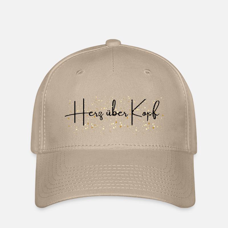 Herz über Kopf - Flexfit Cap - Khaki
