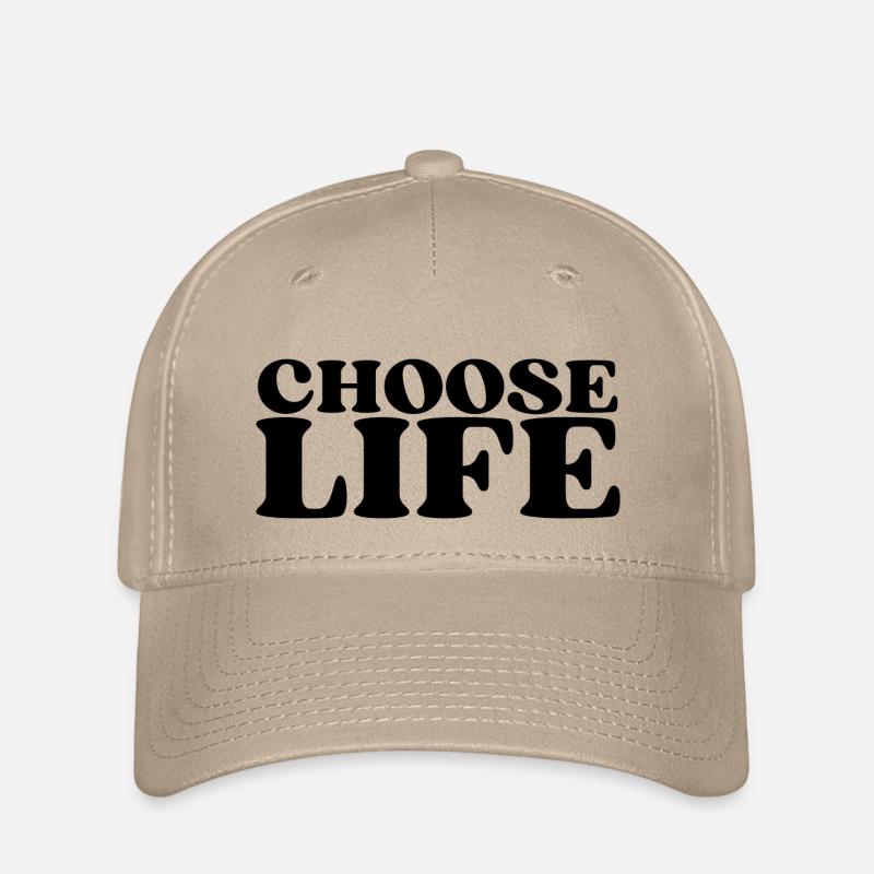 Choose Life - Statement fürs Leben! Was wählst du? - Flexfit Cap - Khaki