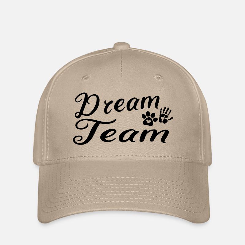 Hund Dream Team - Flexfit Cap - Khaki
