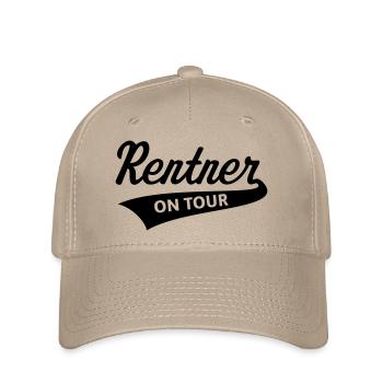 Rentner – On Tour (Rente / Ruhestand / Black) - Flexfit Cap - Khaki - Vorne