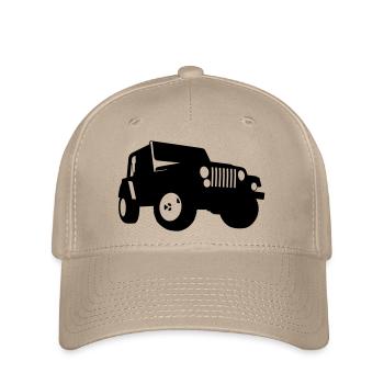 Jeep - Geländewagen - Flexfit Cap - Khaki - Vorne
