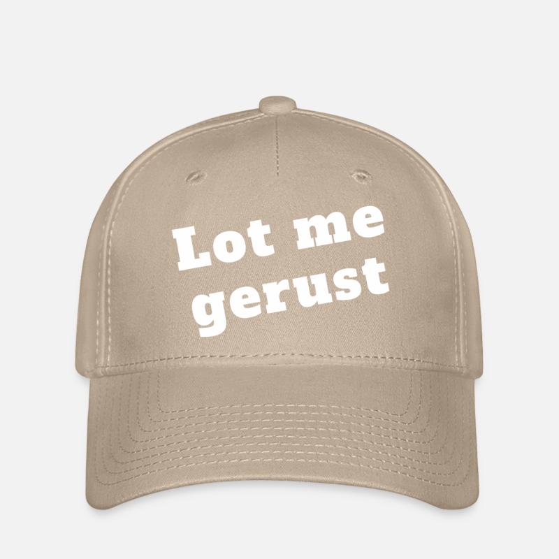 Lot me alone, Antwerp dialect Shirts - Flexfit Cap - khaki