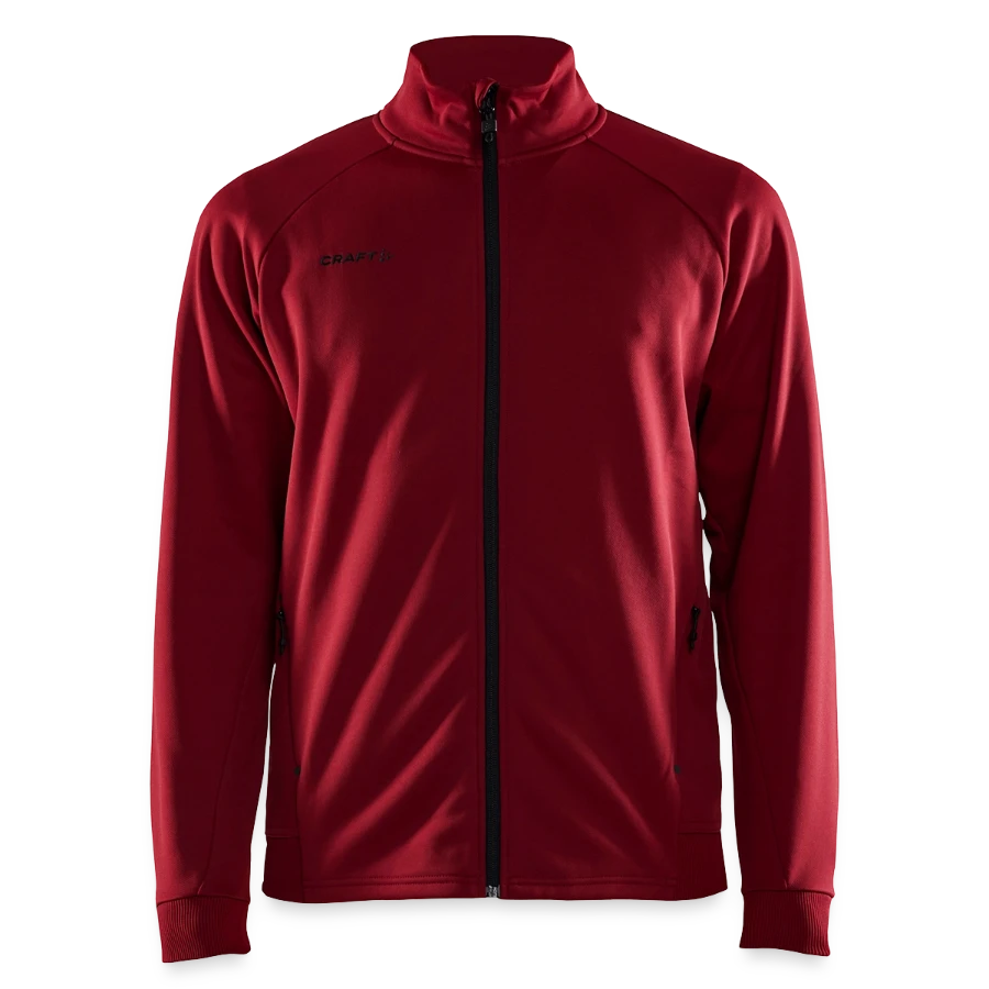 Zermatt badge on a craft adv unify jacket, dark red