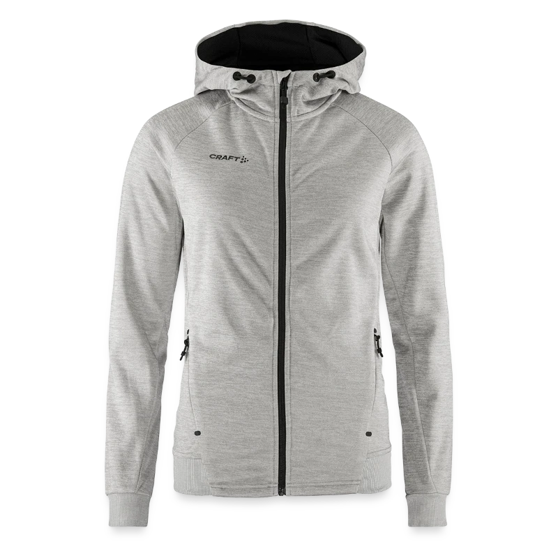 Interlaken badge on a craft adv unify women's hooded jacket