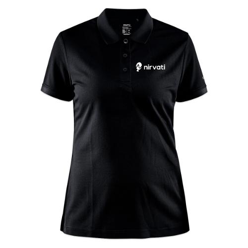 Nirvati Logo (white) - CRAFT Core Unify Women's Polo
