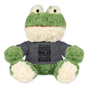 Maler lustiger Spruch Ich bin kein Klugscheißer - MiniFeet® Frosch Torge - Anthrazit - Vorne