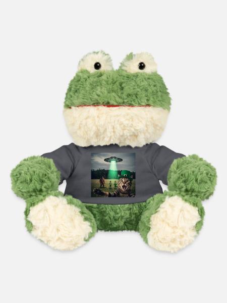Lustiges Katzen Selfie St Patricks Day - MiniFeet® Frosch Torge - Anthrazit - Vorne