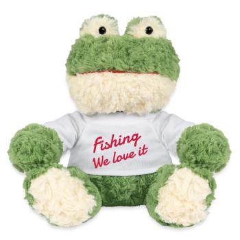 Fischerei Fischer Sport Sportler Spieler - MiniFeet® Frosch Torge - Weiß - Vorne