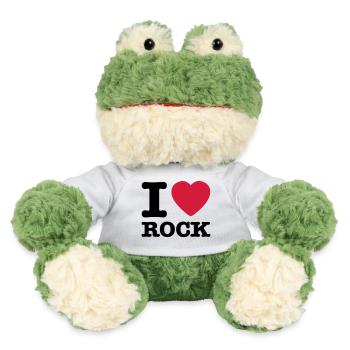 i love rock / I heart rock - Grenouille Torge MiniFeet® - blanc - Devant
