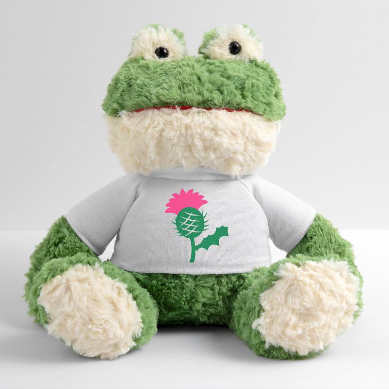 seule fleur de tête de chardon écossais Ecosse Grenouille Torge MiniFeet®