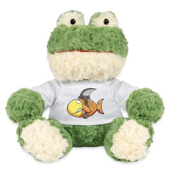 Funny Goldfish I Shark I Fish Fun Gift - MiniFeet® Frog Torge - white - Front
