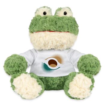 Kastanie mit abstrakter Hülle - MiniFeet® Frosch Torge - Weiß - Vorne