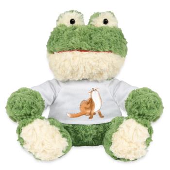 Kratzfuchs niedliche Tierzeichnung - MiniFeet® Frosch Torge - Weiß - Vorne