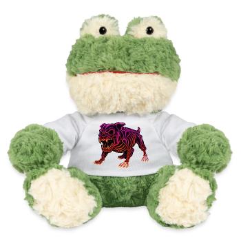 Neon Skelett Dinosaurier - MiniFeet® Frosch Torge - Weiß - Vorne