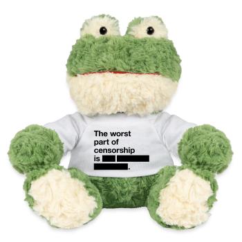 The worst thing about censorship is ... - MiniFeet® Frog Torge - white - Front