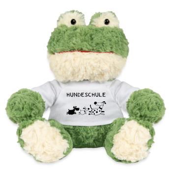 Lustige Hundeschule - Hund - Hunde - Comic - MiniFeet® Frosch Torge - Weiß - Vorne