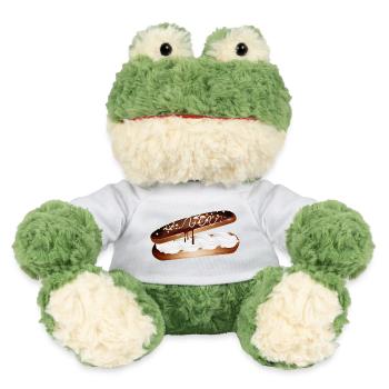 Illustration eines gefüllten Eclairs mit Sahne - MiniFeet® Frosch Torge - Weiß - Vorne