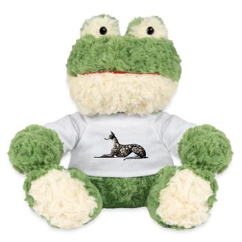 Galgo Embroidery Design - MiniFeet® Frog Torge - white - Front