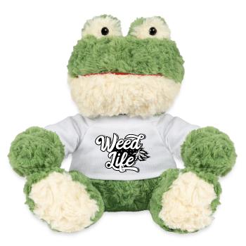 Cannabis Marihuana Weed Kiffen - MiniFeet® Frosch Torge - Weiß - Vorne
