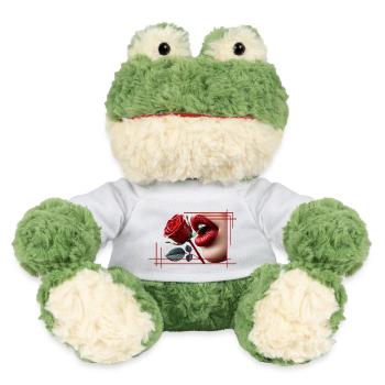 The red rose of passion and seductive lips - MiniFeet® Frog Torge - white - Front