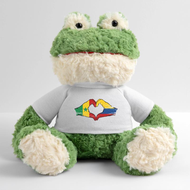 Sénégal Colombie Drapeau Mains Coeur Forme Utilisé Grenouille Torge MiniFeet®