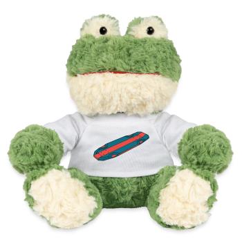 Cool Skateboard Deck Streetwear - MiniFeet® Frog Torge - white - Front