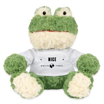 Nice France Coordonnées Gps Globe - Grenouille Torge MiniFeet® - blanc - Devant