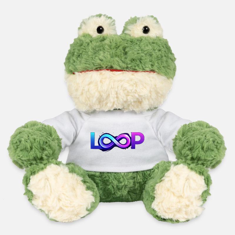 Neon Loop Unendlichkeit - MiniFeet® Frosch Torge - Weiß