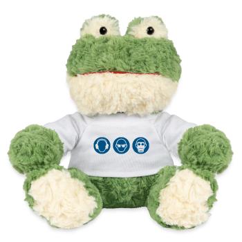 Drei Affen - nichts hören, sehen, sagen - MiniFeet® Frosch Torge - Weiß - Vorne