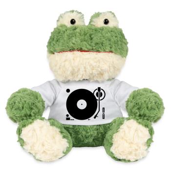 DJ Turntables Turntable Tonearm Record - MiniFeet® Frog Torge - white - Front
