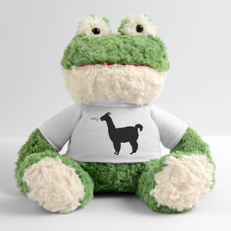 Llama spits MiniFeet® Frog Torge