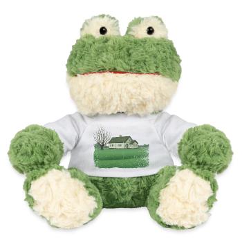 Haus mit kahlem Baum dirty effect - MiniFeet® Frosch Torge - Weiß - Vorne