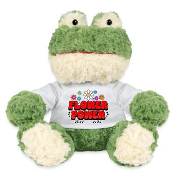 Flower Power Retro Pop - MiniFeet® Frosch Torge - Weiß - Vorne
