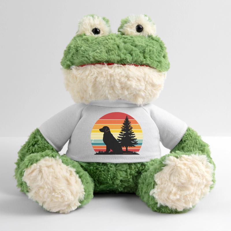 Silhouette rétro de chien Coucher de soleil Grenouille Torge MiniFeet®