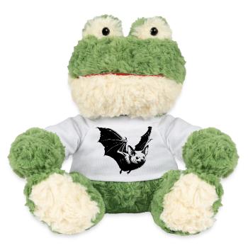 Bat – Mystical Tattoo Motif - MiniFeet® Frog Torge - white - Front