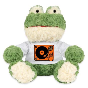DJ Turntable grattant à la main - Grenouille Torge MiniFeet® - blanc - Devant